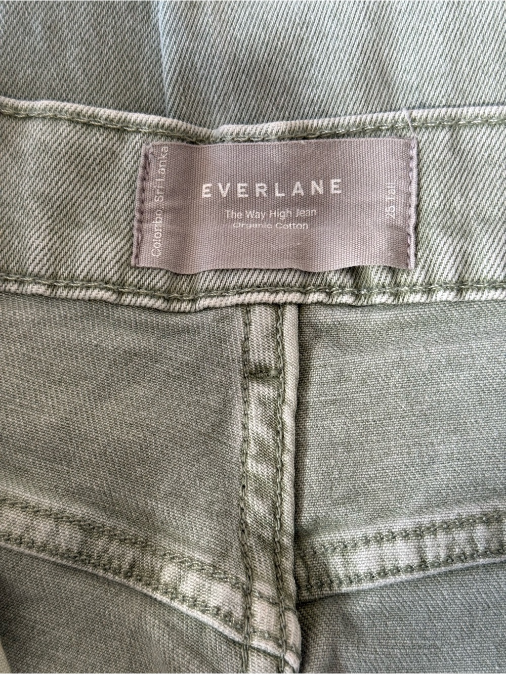 Everlane The Way-High Jean aqua gray wash Size 25 Tall - Picture 5 of 6